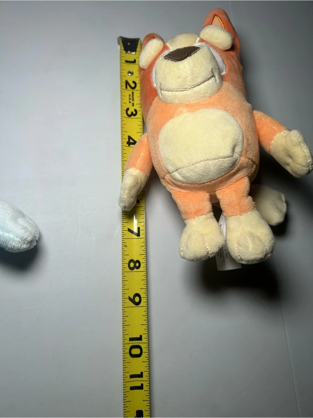 Lucy Plush Bluey Dog with Red Heart Bingo Orange Puppy Set